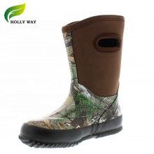 Cheap 7mm Camo Kid's Comfortable Waterproof Heated Neoprene Rubber Hunting Boots